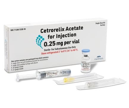 Cetrorelix Acetate for Injection 0.25 mg per vial